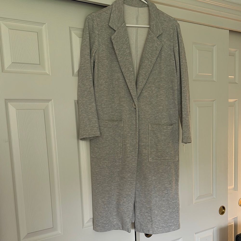 Gray Women's Long Pea Coat
